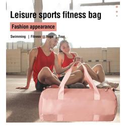 Portable Waterproof Nylon Sports Gym Handbag Short Travel Duffel Bag with Wet Pocket & Shoes Compartment