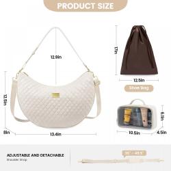 LOVEVOOK 3pcs/set Waterproof Travel Duffle Bags for Women with Shoe Bag Carry on Weekender Overnight Bag with Toiletry Pouch