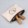 Custom Design Logo Printing Canvas Cosmetic Zipper Bag Natural Travel Bag Cotton Canvas Pen Makeup Cosmetic Pouch
