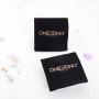 Flexography Custom Logo Printed Velvet Makeup Bag Suede Packaging Sleeve Velvet Envelope Pouch
