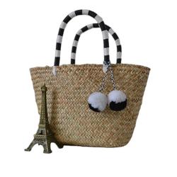 Handmade Vacation Wind Fashion Spring Summer Rattan Straw Beach Woman Woven Tote Bags Handbags Tote Summer Beach