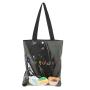 Large Transparent Canvas Handbag Cute Shoulder Handbag Ladies PVC custom embroidery with clear window pain bag
