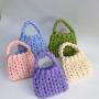Handwoven fashionable solid color large capacity handbag carteras para mujer 	 sac a main