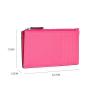Factory Customize Credit Card Zipper Coin Purse And Bag Pu Pebble Leather Slim Card Holder Women Wallet