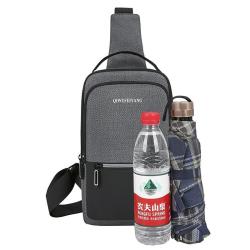 Multifunction Large Capacity Usb Portable Solid Chest Pack Outside Leisure Travel Backpack Crossbody Cycling Chest Bag For Men