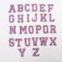 2.15 Inches Self-Adhesive Chenille Letter Patch Custom DIY Glitter Patch Letters Sticker Alphabet Patches For Bags Clothes