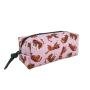 Custom Pink Pouch Toiletry Bag for Women Girls Gifts Water-Resistant Daily Storage Digitally Tiger Printing Cosmetic Bag Logo