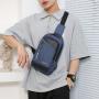 Customized Luxury Designer Mobile Cell Phone Usb Charging Sport Male Crossbody Chest Bag With Logo