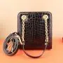 2024 Famous Designer Brands Luxury Genuine Alligator Crocodile Leather Crossbody Shoulder Bags Women Leather Purses And Handbags