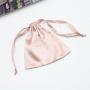 Colorful Custom Logo Printed Gift Pouches Manufacturer Custom Soft Underwear Wig Drawstring Silk Satin Bags