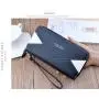 ZR809 Women's Wallet Long Handbag PU Double-layer Zipper Coins Wallet Purse Stylish Contrast Color Mobile Phone Bag Card Holder