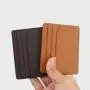 Custom card holder leather id card holder wallet rfid blocking pu leather credit card holder