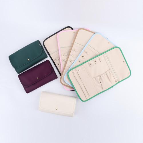 Gift Bag Pouches Custom Own Logo Flap Folded Jewelry Organizer Pouch Suede Microfiber Jewelry Packaging Bags