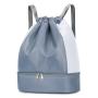 ZWY063 New Sports Gym Travel Lightweight Double Drawstring Backpack Men and Women Outdoor Simple Oxford Ultralight Backpack