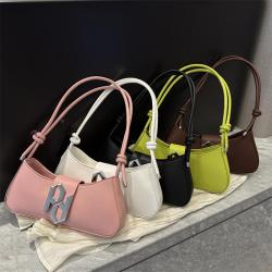 Simple fashionable casual shoulder bag leisure underarm bag 2024 summer new Korean style fashionable small square bag handbag