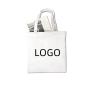 Custom Print & embroidery LOGO Cotton Tote Bag Lightweight Canvas Reusable Grocery Shopping Bags for Advertising Activity Gift