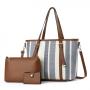 2023 Luxury Large Capacity Ladies Handbags Trendy High Quality Canvas Women's Tote Bags With Purse