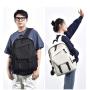 ZWY008 New Junior High School Student Fashion Shoulder Bag Outdoor Lightweight Solid Color Backpack Multi-pocket Laptop Bag