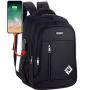Men's backpacks school bag large capacity students backpack trend business computer laptop bag with USB travel bags