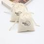 Eco Custom Logo Natural Cotton Dust Pouches Promotion Cotton Drawstring Gift Packaging Bag