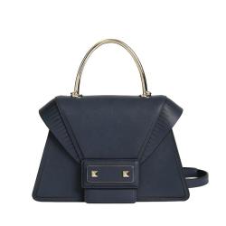 Manufacturer Latest Metal Top Handle Womens Handbags High Quality Faux Leather Fashion Unique Custom Logo Flap Ladies Hand Bags