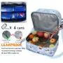 Best Quality Custom Cartoon Prints Cute Reusable Portable 2 Layer Insulated Lunch Box Thermal Cooler Bags For School Kids Girls