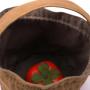 Soild Recyclable Round Bottom Canvas Gift Drawstring Handle Bag Custom Logo Printed Cute Bento Snacks Candy Storage Cotton Pouch