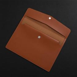 HR160 Customized Stamping Office Document Bag PVC Meeting Information Hand Bag Metal Decoration Business Portable Storage Bag
