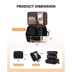 LOVEVOOK Large computer waterproof travel bag backpack 40l carry on flight approved laptop travel backpack bag for women men
