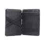 Factory wholesale crazy horse leather rfid magic money wallet with custom logo