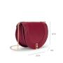 Wholesale OEM ODM Women Saddle Bag Fashion Vegan Leather Cross Body Bag With Chain Ladies Shoulder Bags
