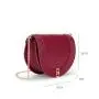 Wholesale OEM ODM Women Saddle Bag Fashion Vegan Leather Cross Body Bag With Chain Ladies Shoulder Bags