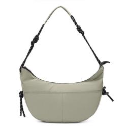 Autumn Trendy Casual Versatile Dumpling Bag One Shoulder Armpit Crossbody Nylon and Leather Multi-Purpose Bag for Ladies