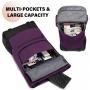 LOVEVOOK Laptop Rucksack Backpack Retro Oxford Laptop Backpack  Waterproof 17 Inch Roll Top Backpack Unisex