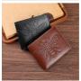 factory supply Cross-border new style men's wallet, multi-card slot, trendy bee embossed short wallet Spot wholesale