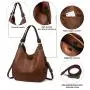 Lovevook HOT SALE  famous designer PU leather handbags for women large multi pocket ladies hobo bag casual women's tote bags
