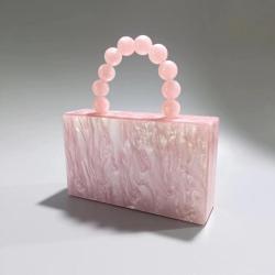 Women Formal Crossbody Bags Shoulder Satchel Acrylic Evening Clutch Glitter Marble Purses for Wedding 2023 Acrylic Handbags sac main femm sac