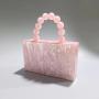 Women Formal Crossbody Bags Shoulder Satchel Acrylic Evening Clutch Glitter Marble Purses for Wedding 2023 Acrylic Handbags sac main femm sac