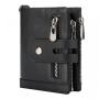 Hot Sale Anti-Theft Man Short Wallet Slim genuine leather wallet for men credit card holder multi-function wallet with zipper