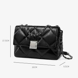 OEM ODM Luxury Women Message Bags Customize Logo PU Leather Ladies Shoulder Bags Quilted Handbags