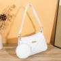 Embroidered Underarm Bag Pu Leather New 2024 Ladies Single Shoulder Bag Phone Cosmetics Storage Bag Two Piece Set