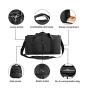 Gelory Custom Logo Multicolor New Unisex Sports Gym Bag Polyester Travel Duffel Bag With Shoes Compartment Wet Pocket