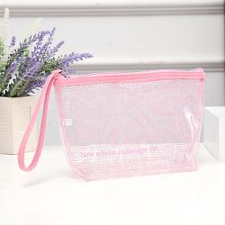 Waterproof Transparent PVC Makeup Bag Travel Clear PVC Wash Toiletry Cosmetic Bag With Custom Logo