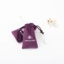 Flexography Custom Logo Printed Mini Small Velvet Gift Jewelry Bag Jewelry Brooch Packaging Bag Mini Small Velvet Pouch