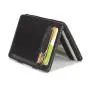CUIKCA Magic Wallet Money Clip Unisex PU Leather Simple Slim Elastic Wallet Purse Business ID Credit Card Holder Bank Card Cases