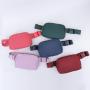 38 Colors Custom Ladies Running Belt Waist Bag Mini Small Sling Chest Fanny Pack Waterproof Nylon Crossbody Bag Women
