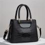 2024 New Bags for women Bright Leather Ladies Large Capacity Handbag with Single Chain Strap Fashionable Portable Style