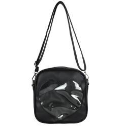 Custom Transparent Heart Clear PVC Window Ita Bags Fashion PU Leather Crossbody Bags Women Handbag
