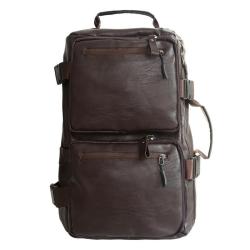 ZWY191 Daily Leisure Mountaineering Travel Luggage Backpack PU Vintage Fashion Large Shoulder Bag Men Women Outdoor Hiking Bag
