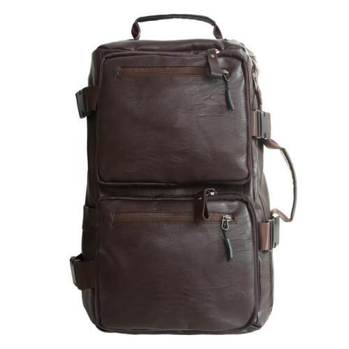 ZWY191 Daily Leisure Mountaineering Travel Luggage Backpack PU Vintage Fashion Large Shoulder Bag Men Women Outdoor Hiking Bag